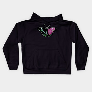 Butterfly 01e, transparent background Kids Hoodie